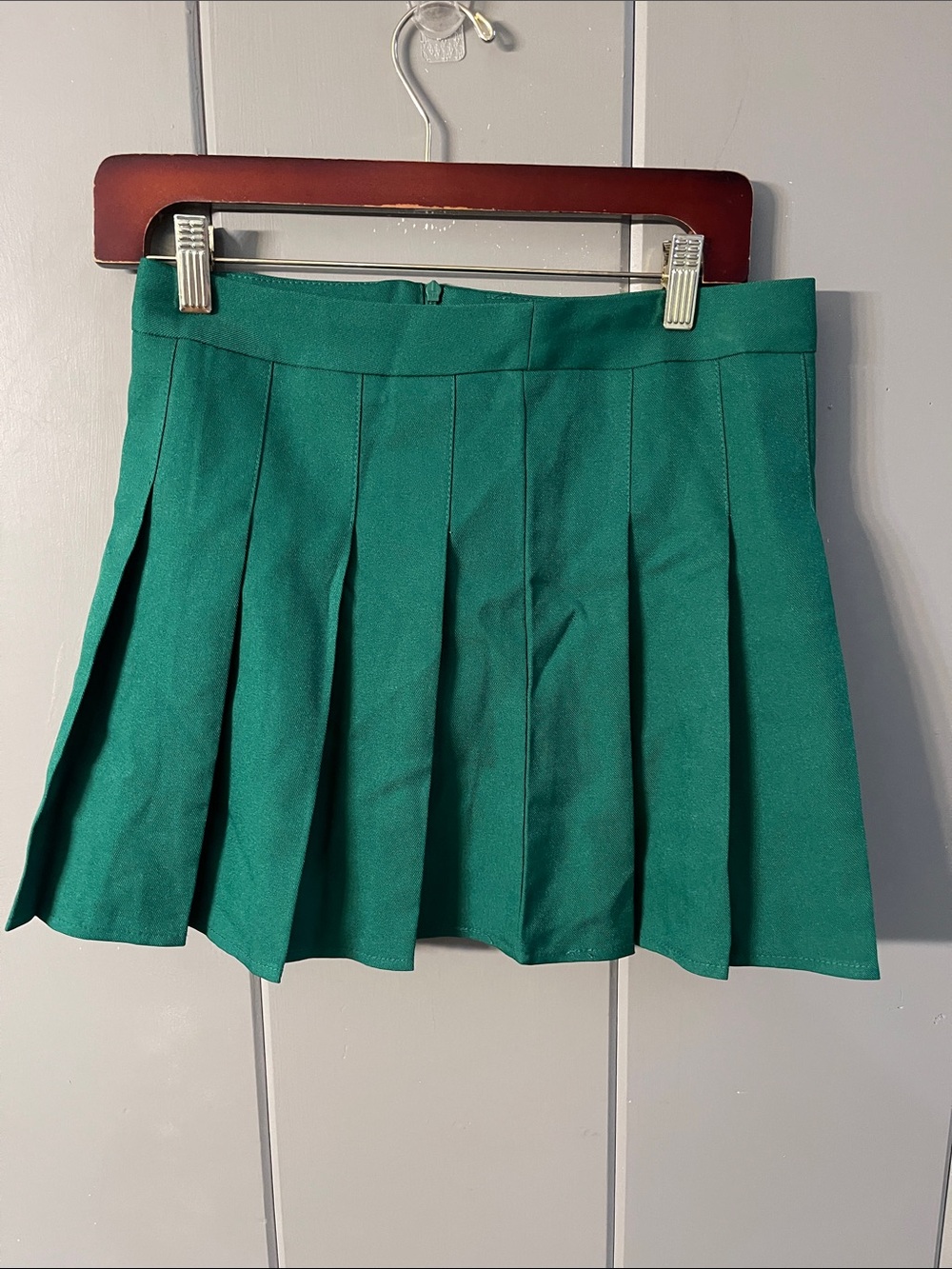 NWT Tonchengsd Green Skorts Pleated Skirt Shorts Skater Schoolgirl Goth Punk